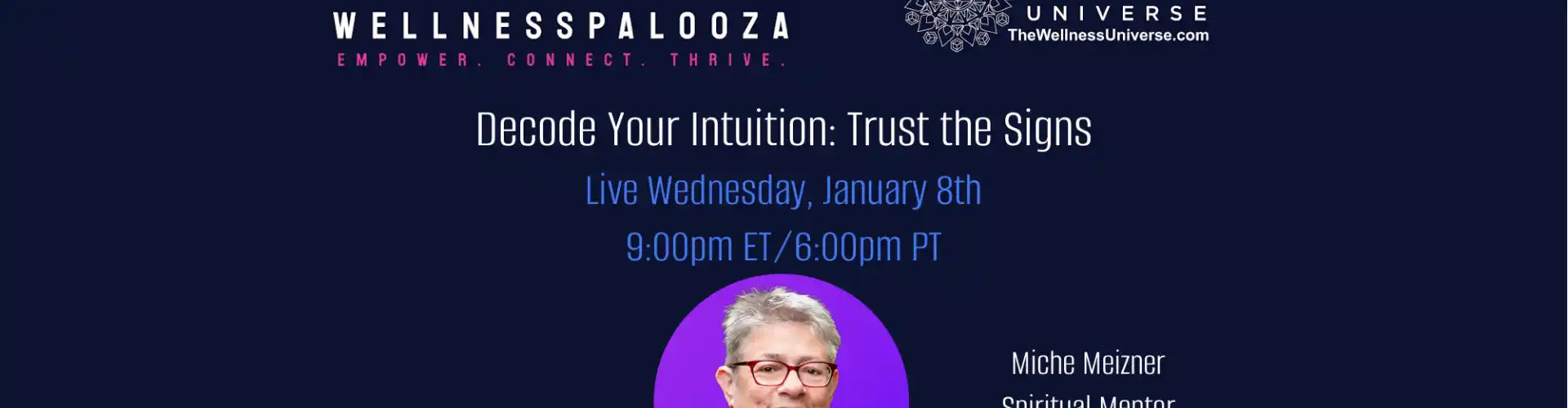 Wellnesspalooza 2025 Decode Your Intuition with Miche Meizner